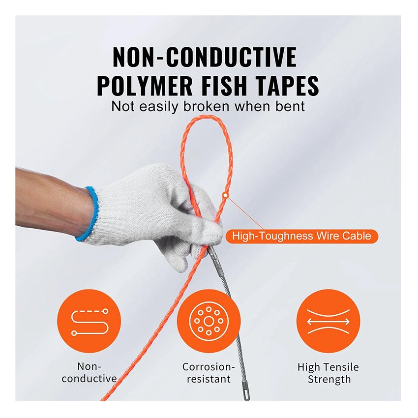 Aiguille Électricien 30,5 m Tire Fils Électrique – Image 5