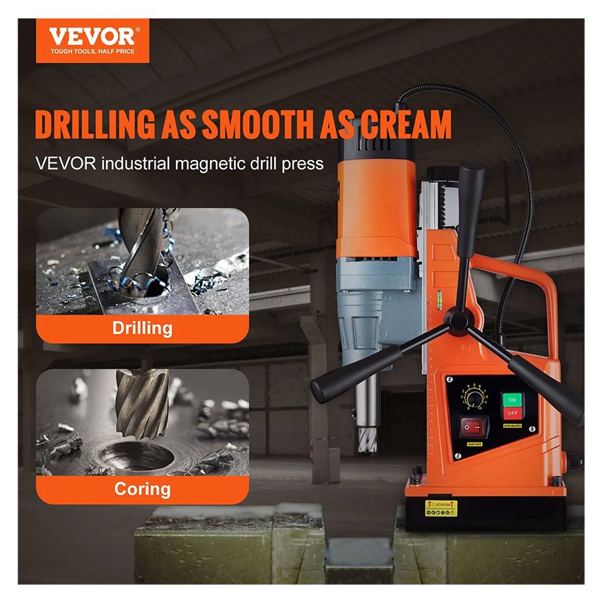 Perceuse magnétique électrique à vitesse variable 1550W – Image 2