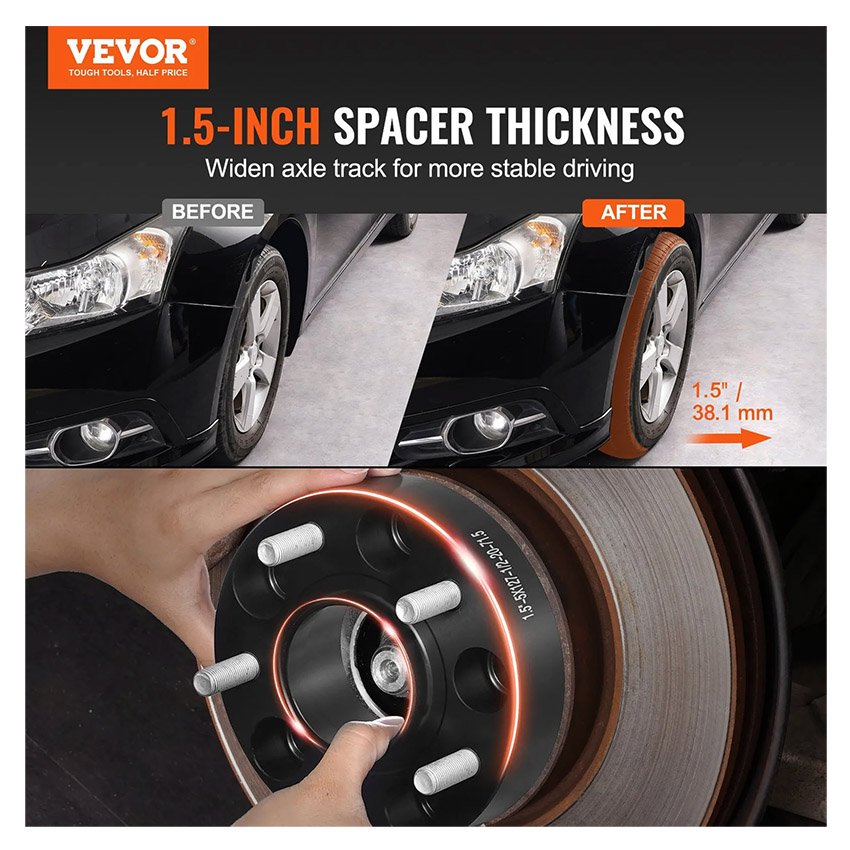 Élargisseur de Voie 4PCs Épaisseur 38 mm Jeep – Image 2