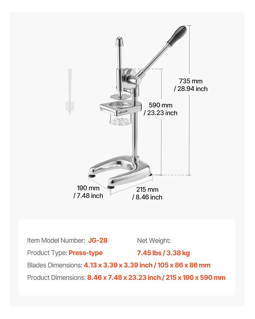 Presse-frites purée Manuel en Acier Inoxydable – Image 2