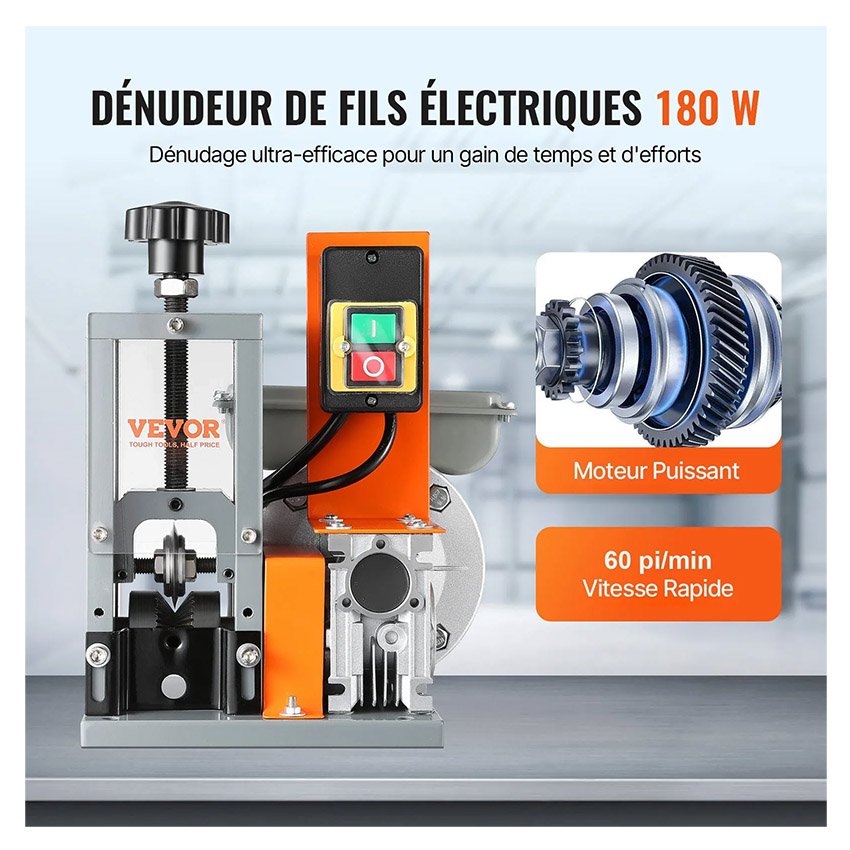 Machine à Dénuder Électrique Automatique 1,5-25mm 180 W – Image 12