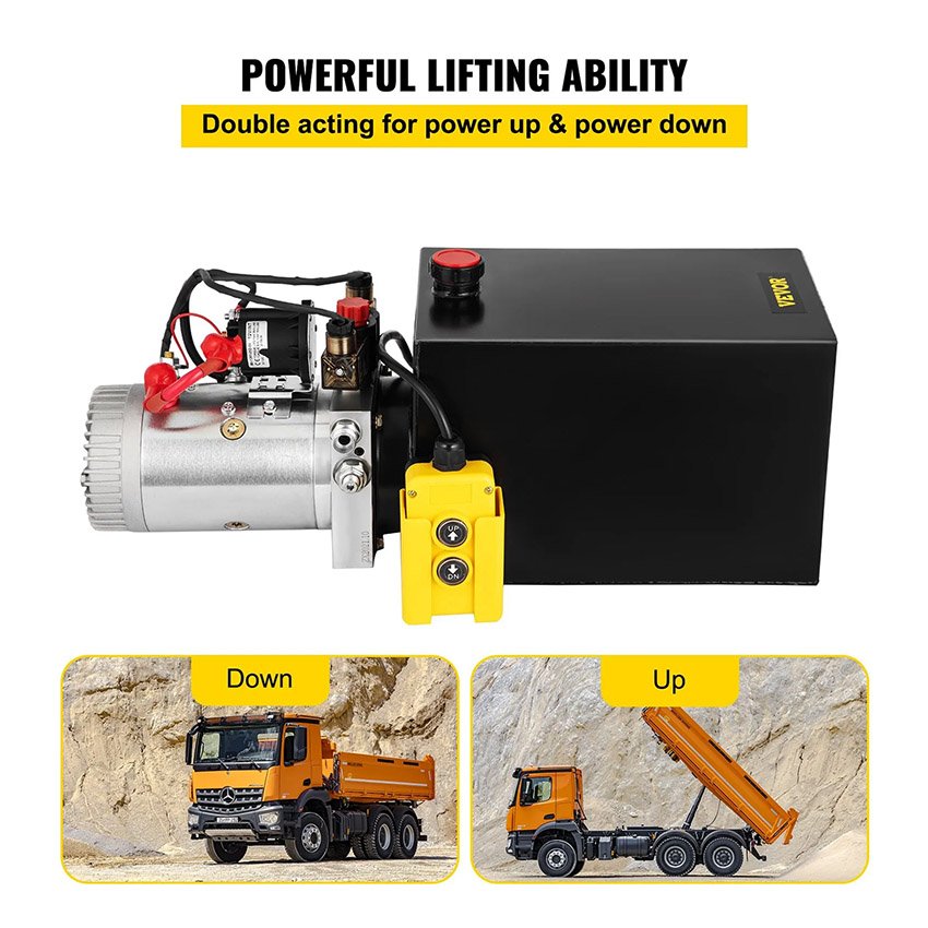 Pompe Hydraulique DC 12V à Double Effet 15L – Image 4