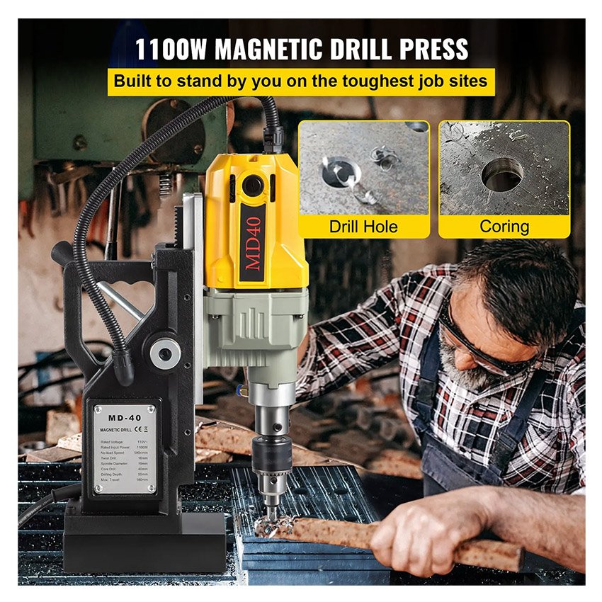 Perceuse Magnétique à Colonne 10000N 1200W – Image 2