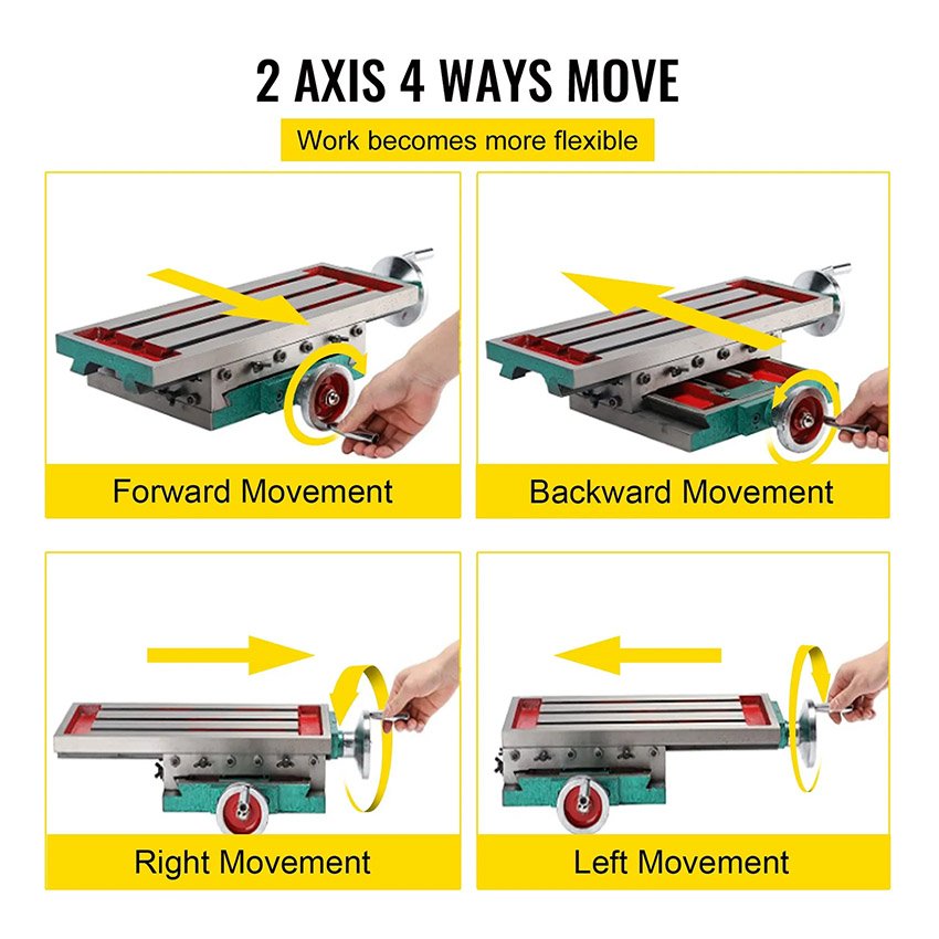 Table de travail Chariot composé de fraisage 450x170mm – Image 3