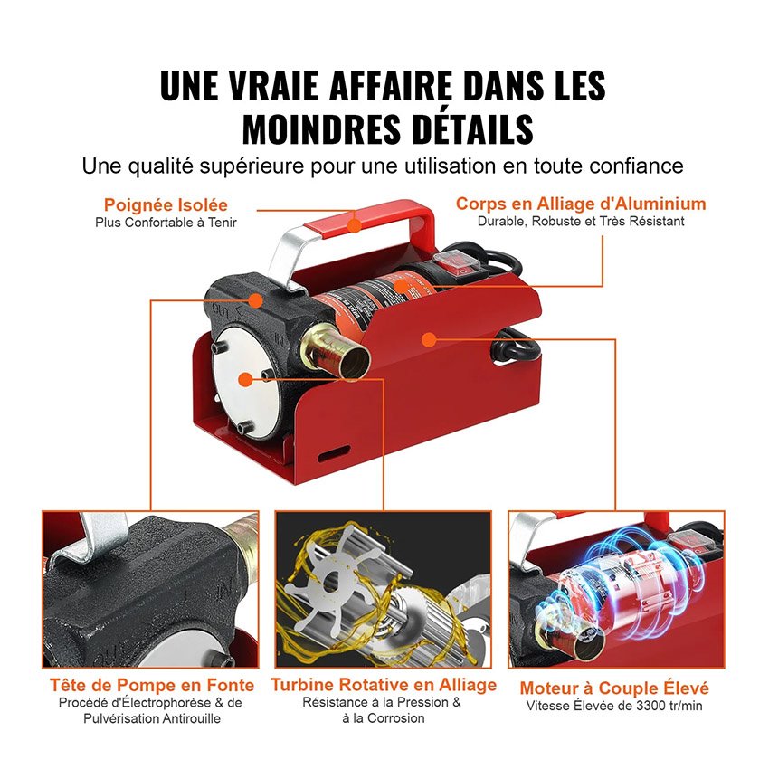 Pompe Transfert Diesel 37,8 L/min – Image 3