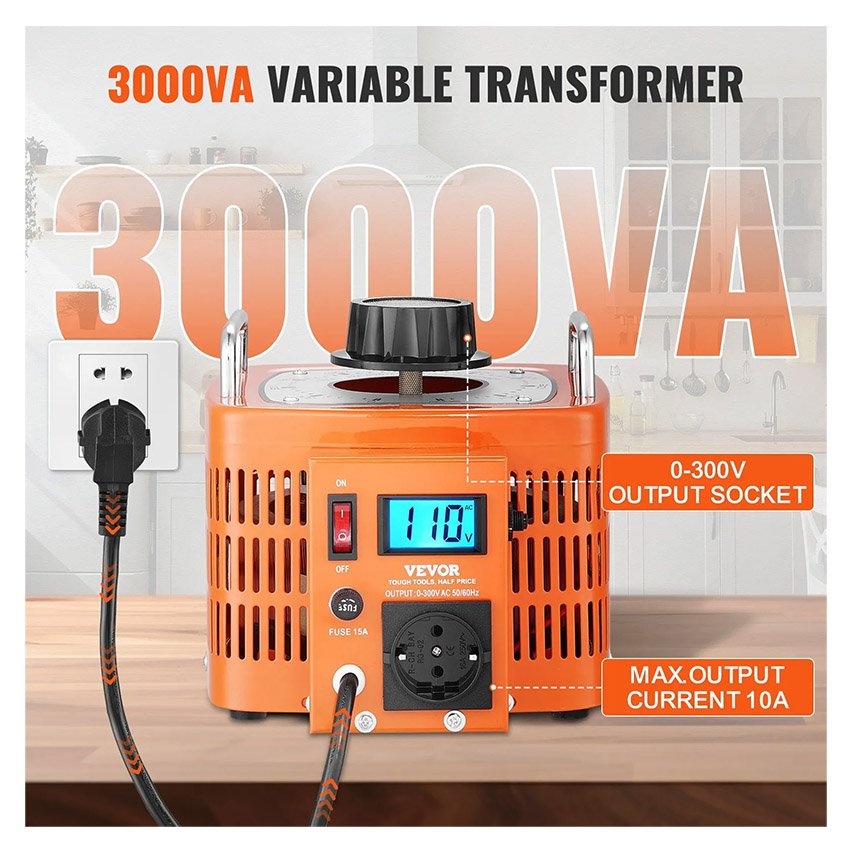 Transformateur de tension variable auto 3000VA 10A – Image 4