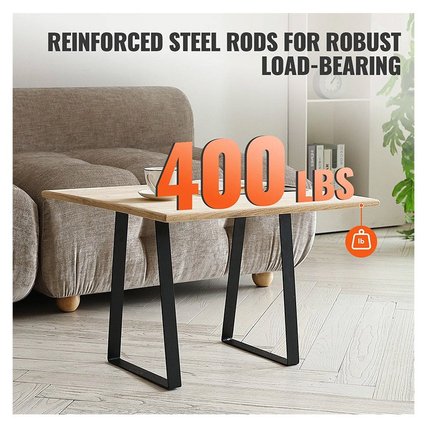 2 Pieds de Table Basse Trapézoïdaux 40,6 cm – Image 4