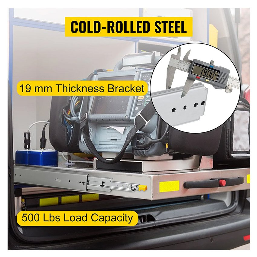 Coulisses glissières de tiroir robustes 122 cm – Image 4