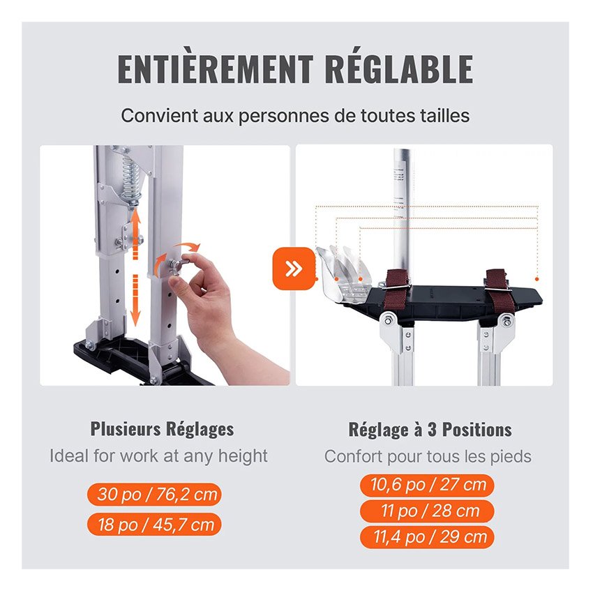 Échasses pour Cloison Réglables 45,7 - 76,2cm – Image 6
