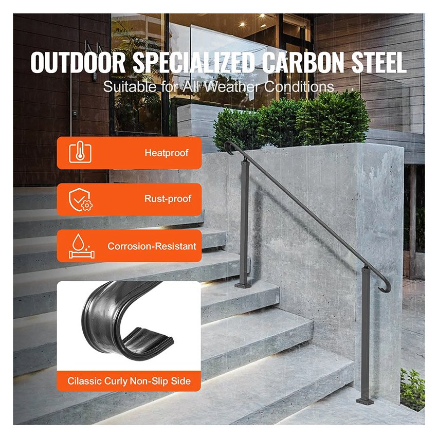 Garde-Corps Rampe Escalier Main Courante 3 Marches – Image 5