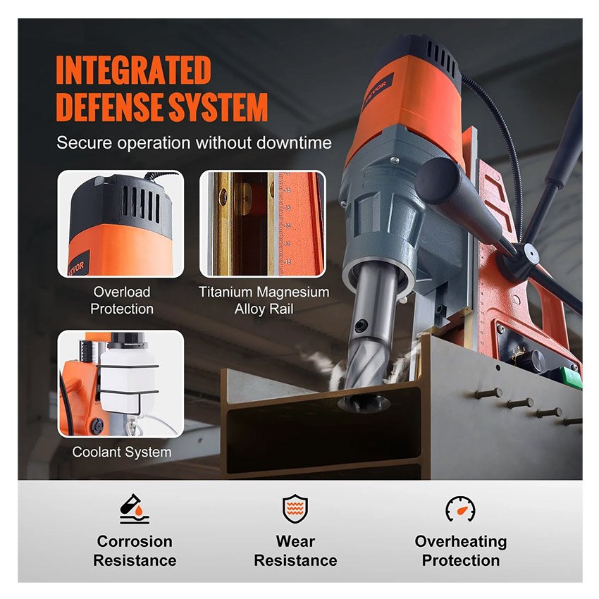 Perceuse magnétique électrique à vitesse variable 1550W – Image 6