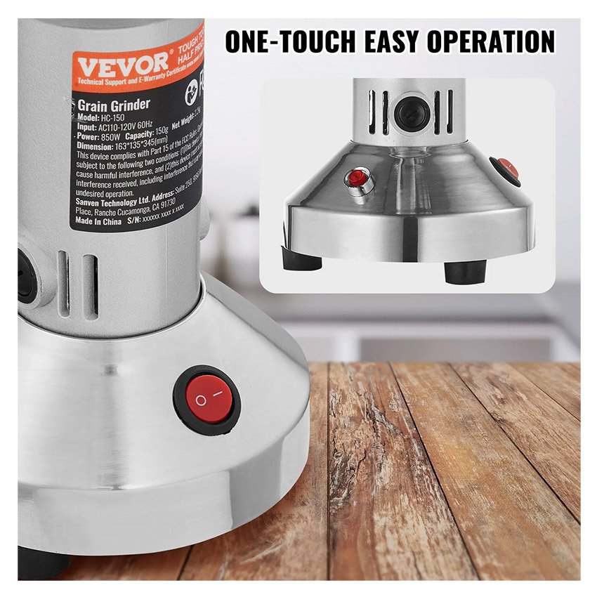 Moulin à Épices Électrique 750 g 2000 W Inox – Image 6