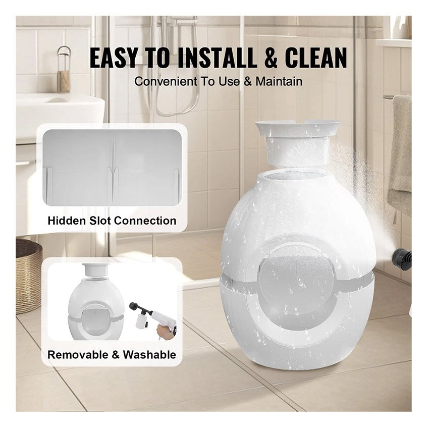 Bac à Litière Caché pour Chat Contrôle des Odeurs – Image 5