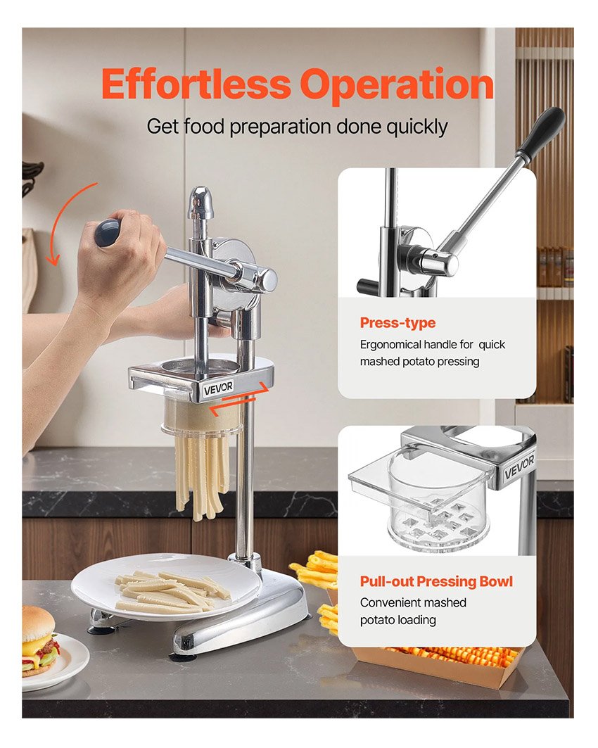 Presse-frites purée Manuel en Acier Inoxydable – Image 5