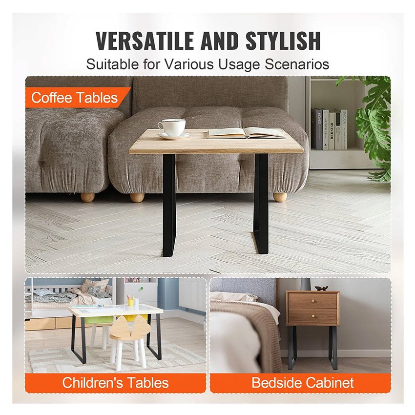 2 Pieds de Table Basse Trapézoïdaux 40,6 cm – Image 6