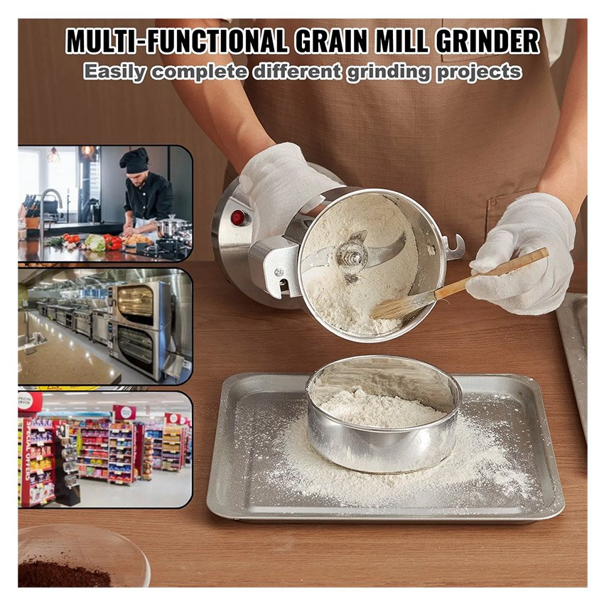 Moulin à Épices Électrique 750 g 2000 W Inox – Image 7