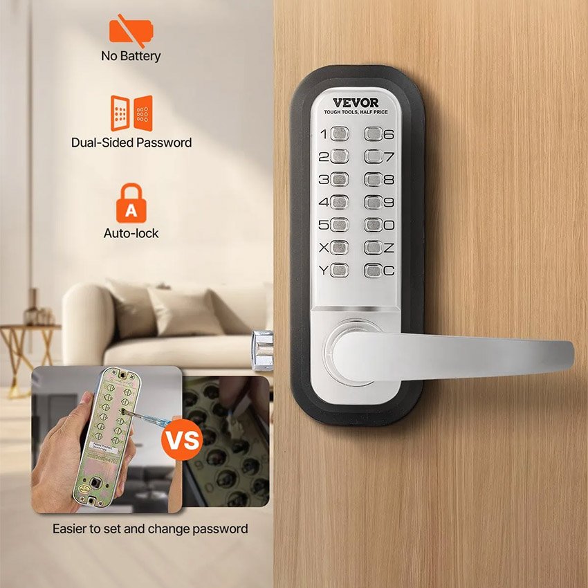 Serrure à Code Mécanique à 14 Touches Double Face – Image 7