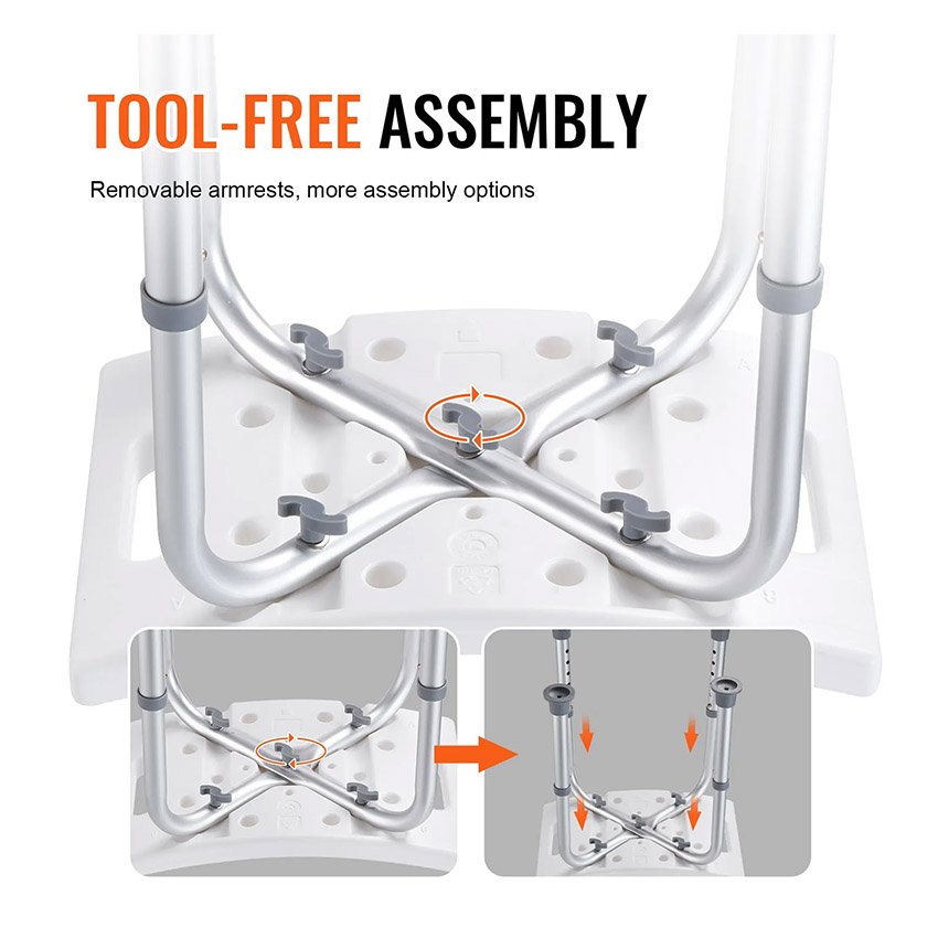 Siège de Douche Antidérapant Hauteur Réglable – Image 5