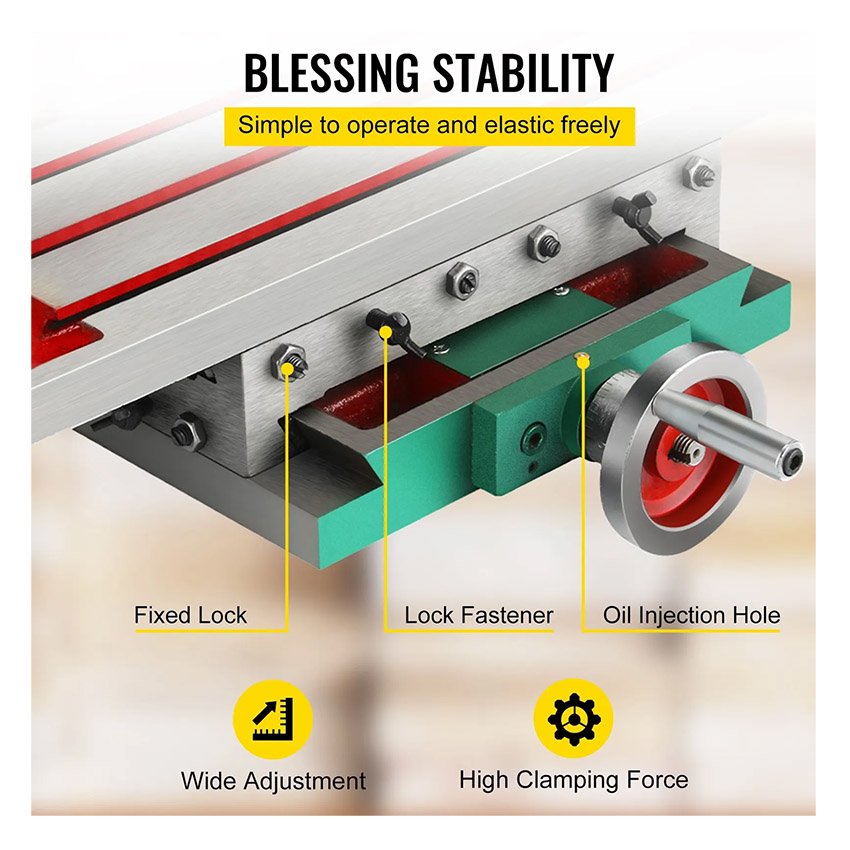 Table de travail Chariot composé de fraisage 450x170mm – Image 6