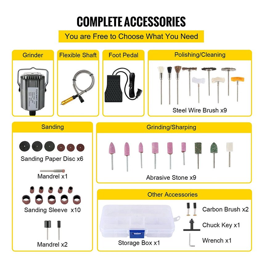 Meuleuse Suspendue à Arbre Flexible 780W – Image 7