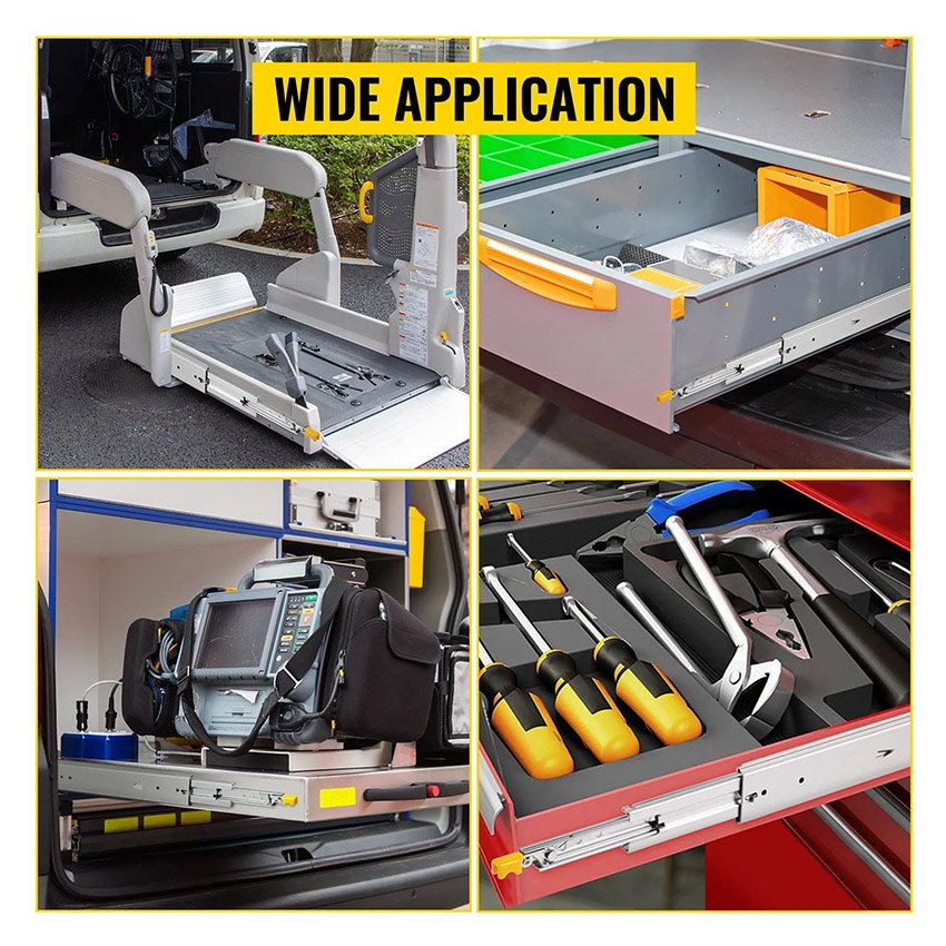 Coulisses glissières de tiroir robustes 122 cm – Image 7