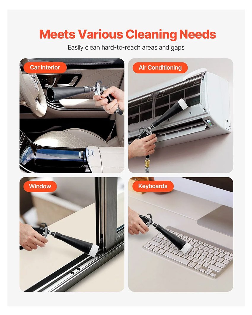 Pistolet Nettoyage Voiture à Air Haute Pression 6-9,2 bars – Image 7