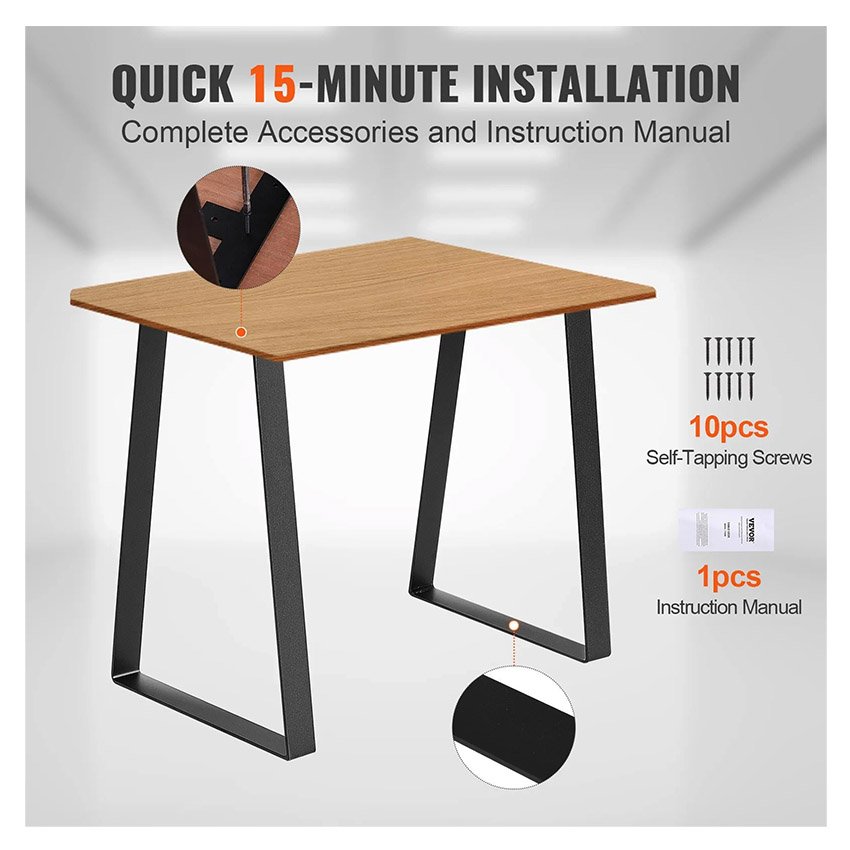 2 Pieds de Table Basse Trapézoïdaux 40,6 cm – Image 7