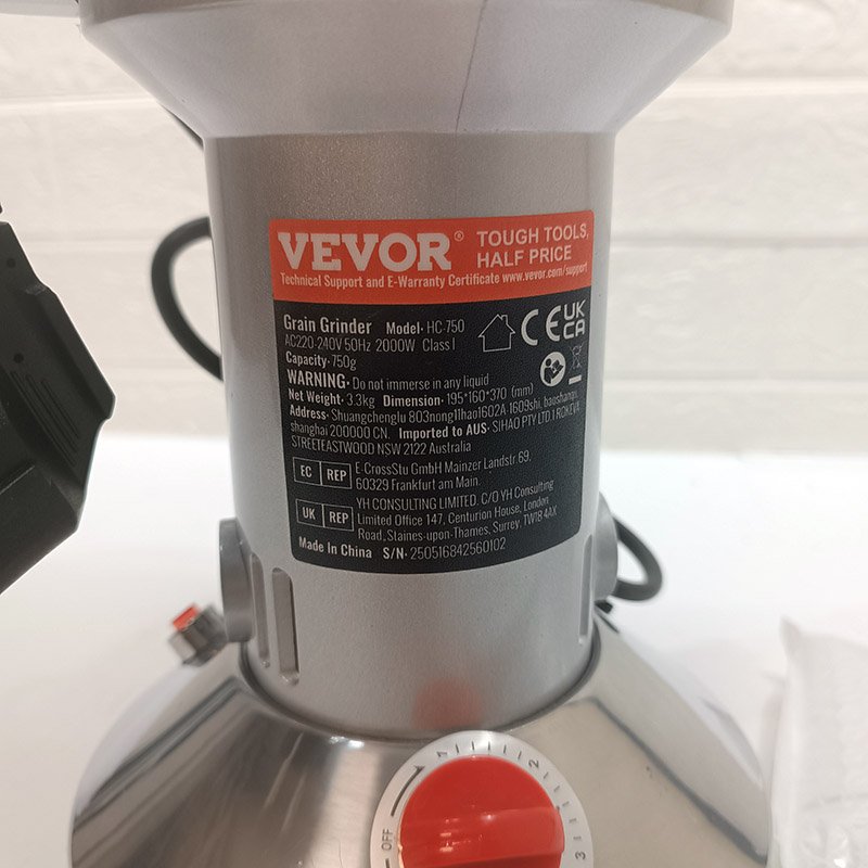 Moulin à Épices Électrique 750 g 2000 W Inox – Image 9