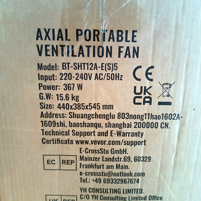 Ventilateur d'Extraction Industriel 367 W – Image 8