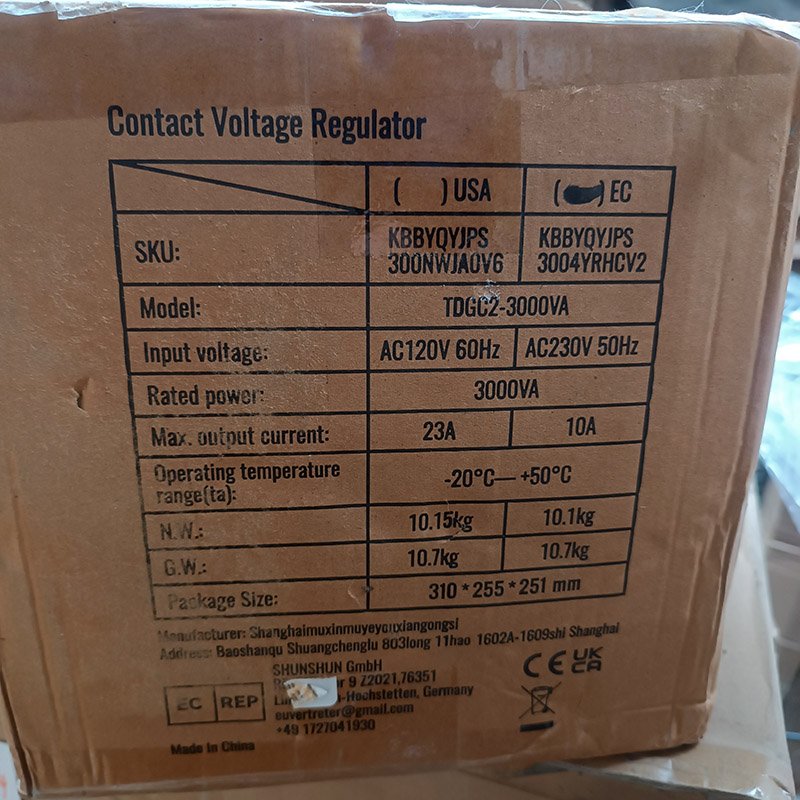 Transformateur de tension variable auto 3000VA 10A – Image 10