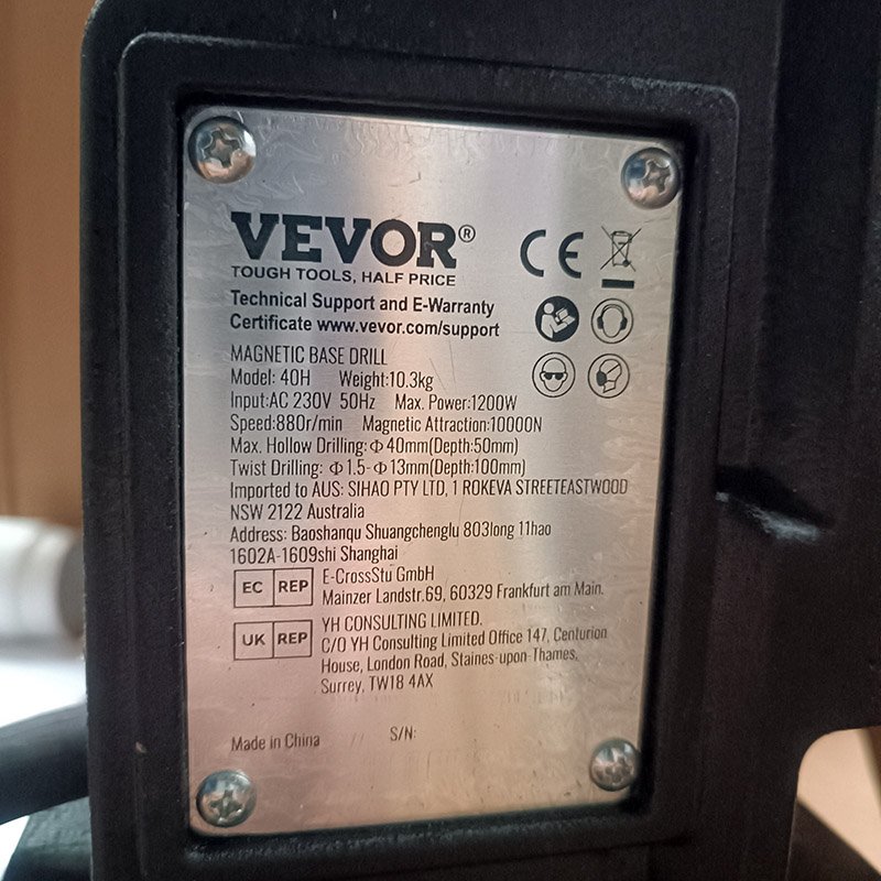 Perceuse Magnétique à Colonne 10000N 1200W – Image 5