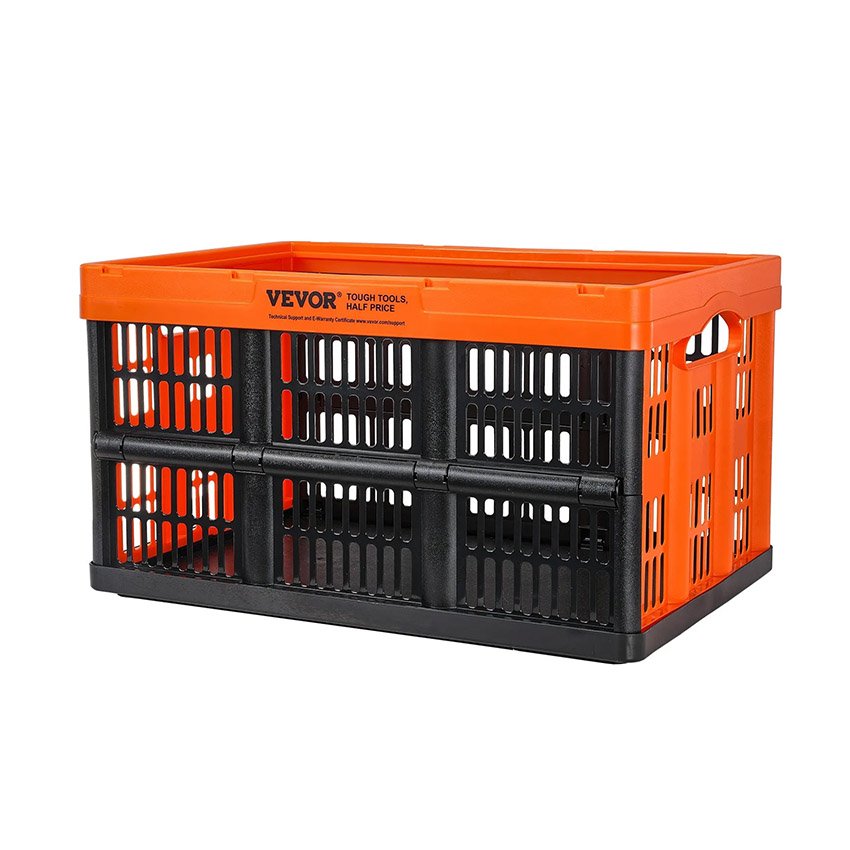 Lot de 3 Paniers de Rangement Plastique Pliable 45L – Image 8