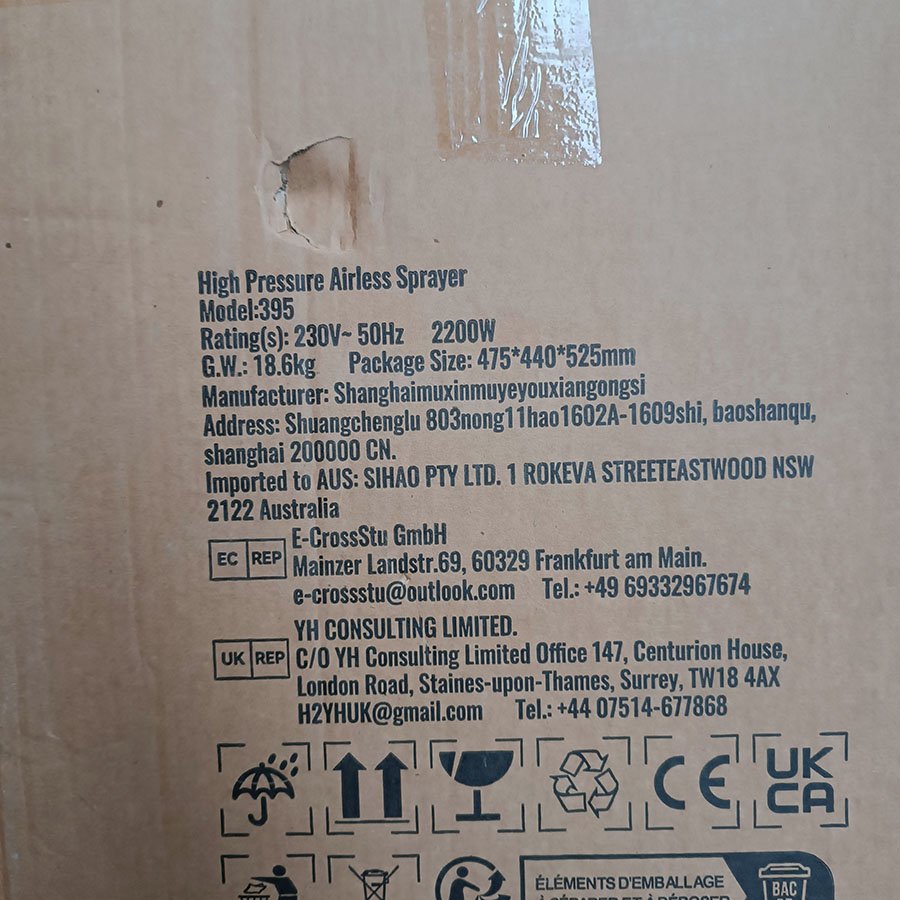 Pistolet à peinture sans air 2200W 2 L/min – Image 11