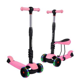 Trottinette pour enfants trois roues siège amovible