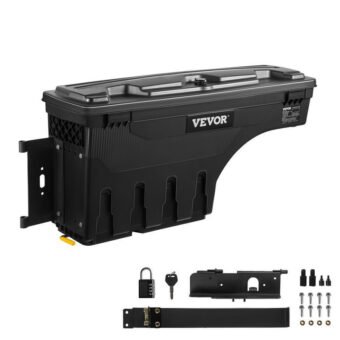 Boîte de Rangement pour Lit de Camion 34kg Noir