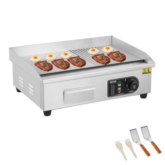Gril électrique commercial en acier inox 3200 W