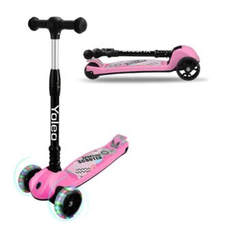 Trottinette 3 Roues Pliable réglable  Rose