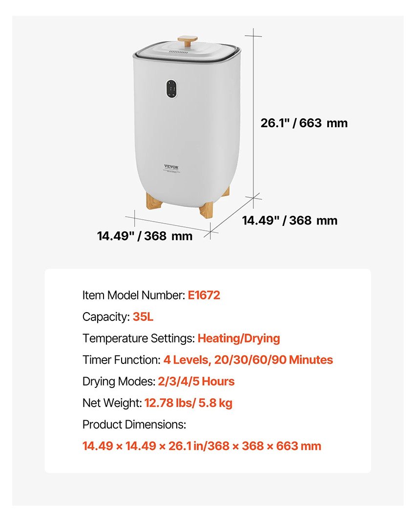 sèche-serviettes avec arrêt automatique 35 L – Image 3