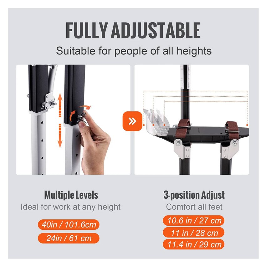 Échasses de travail réglables de 61 à 102 cm – Image 4