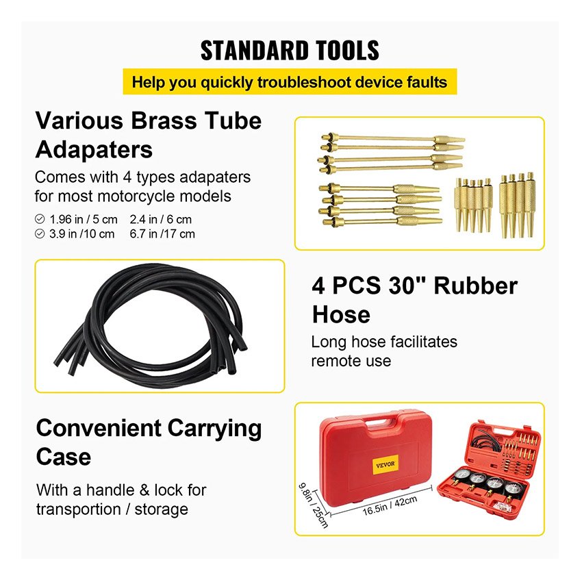Kit de Jauges à Vide de Synchronisation de Carburateur – Image 6