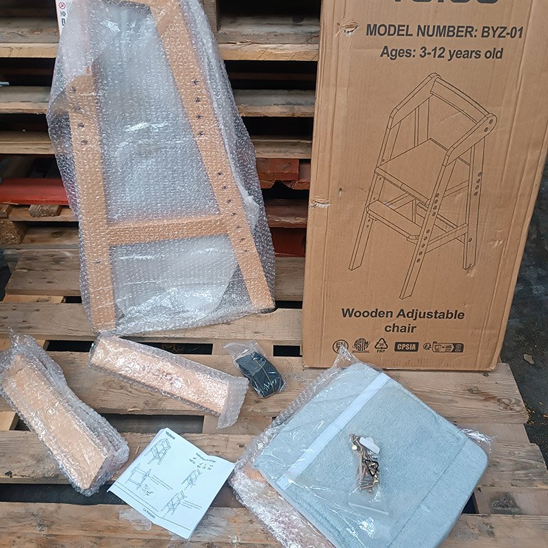 chaise haute évolutive réglable avec coussin amovible – Image 8