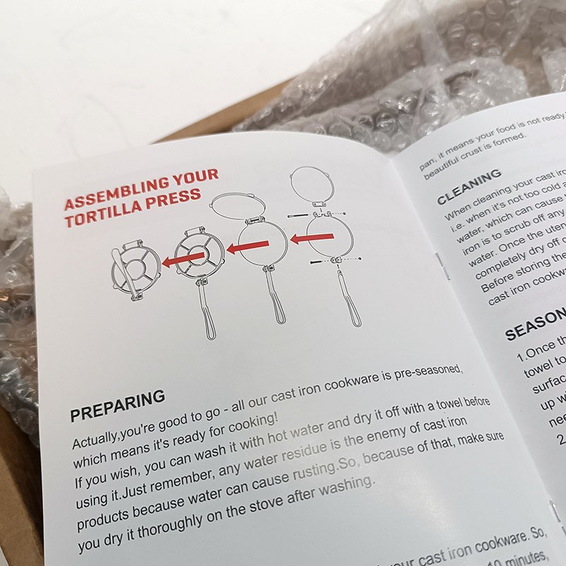 Presse à Tortillas en Fonte Résistant de 20 cm – Image 10