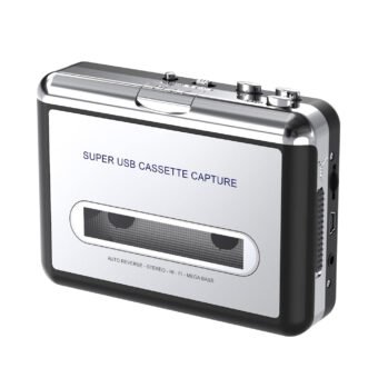 Convertisseur de Cassette en MP3 Lecteur de Cassettes Portable