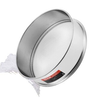 Tamis à Farine 10 Mailles Passoire à Mailles Fines 32cm