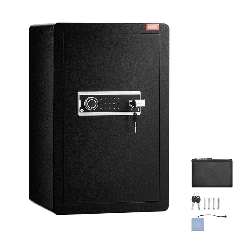 Coffre-fort à Porte Simple 99 L Clé et Mot de Passe