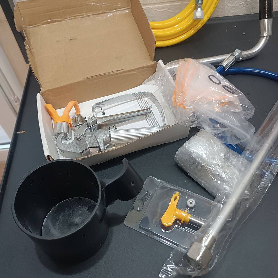 Pistolet à peinture sans air avec tuyau haute pression, 2200 W – Image 8