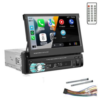 Autoradio 1 Din avec Écran Rétractable HD 7 Pouces Tactile