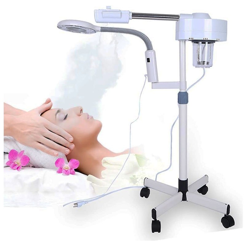 Appareil vapeur pour le visage avec lampe grossissante x3 – Image 4