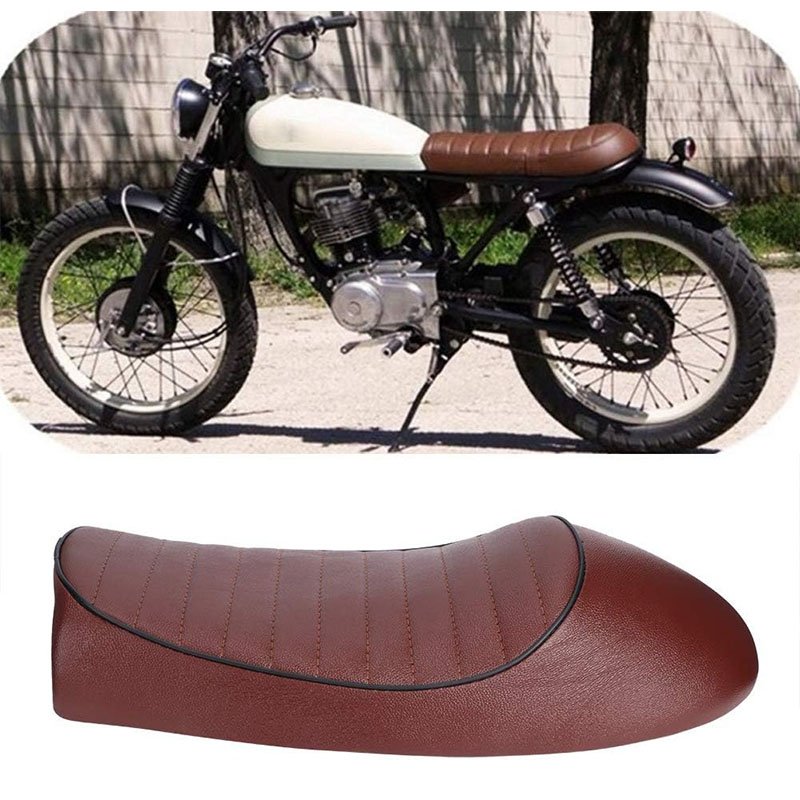 Siège de moto en cuir PU Vintage café Racer – Image 2