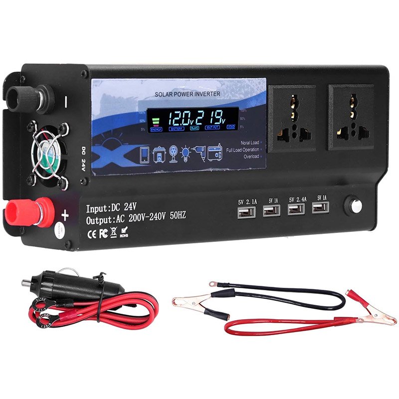 Onduleur sinusoïdal modifié DC 24V à AC 220V 6000W – Image 5